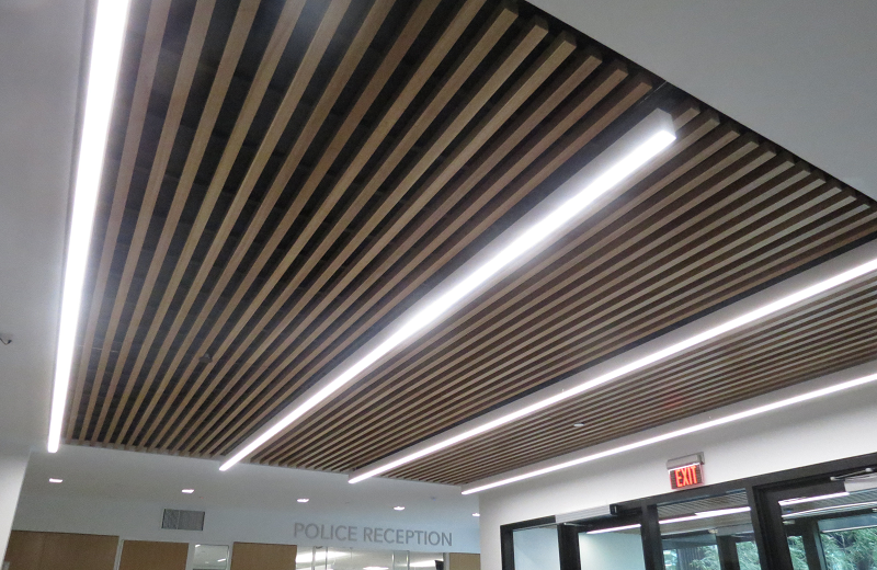 Grille Ceiling Wood Ceiling White Oak